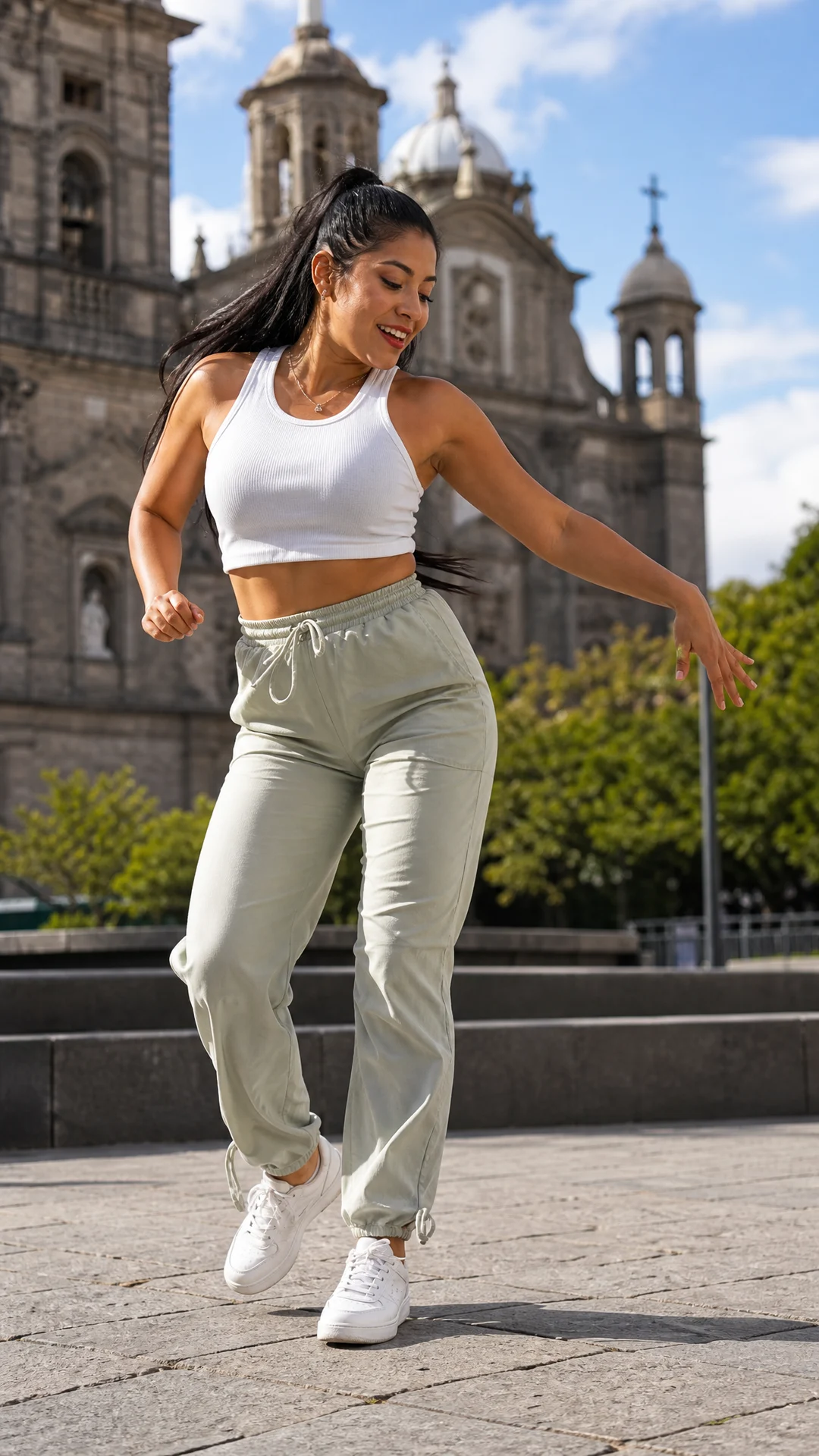 AI-generated example: dance pose.