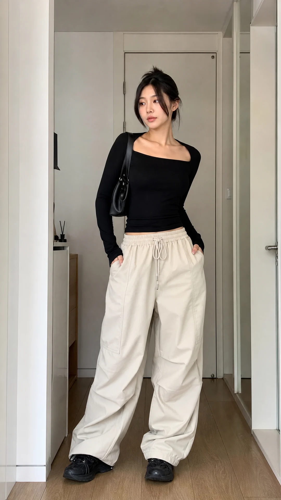 AI-generated example: outfit fit check.
