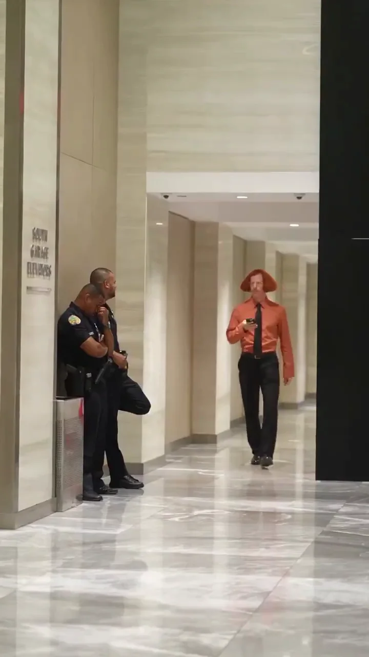 Frame from Don Nuger hallway source video; select to play the video.