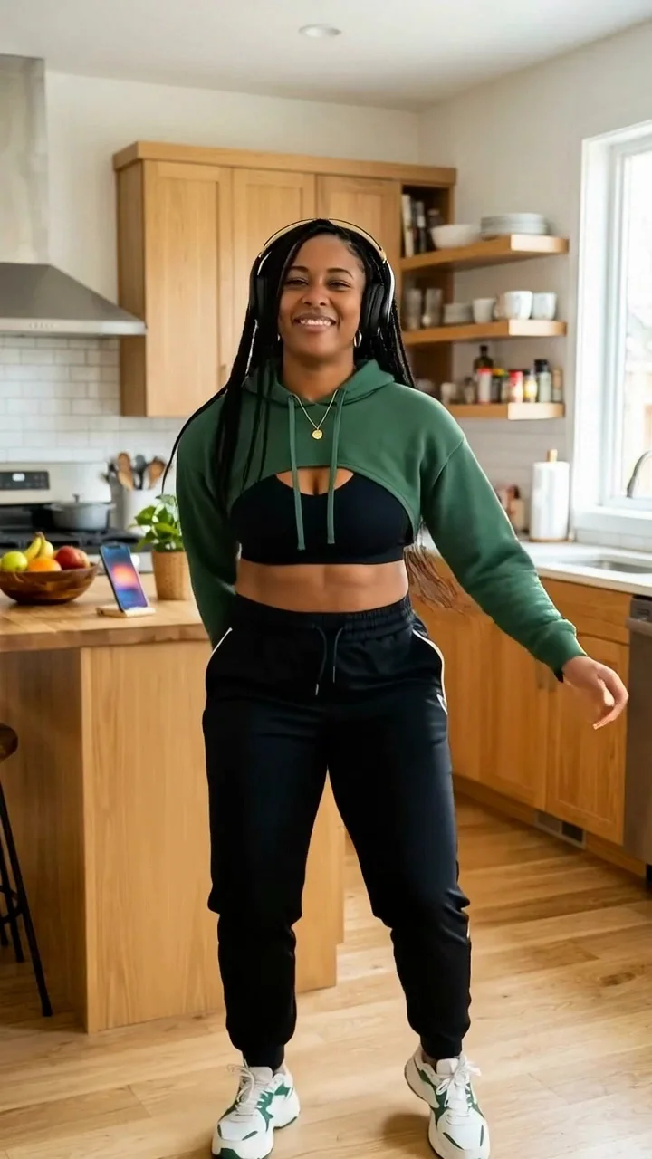 Fictional adult character performing the referenced dance.
