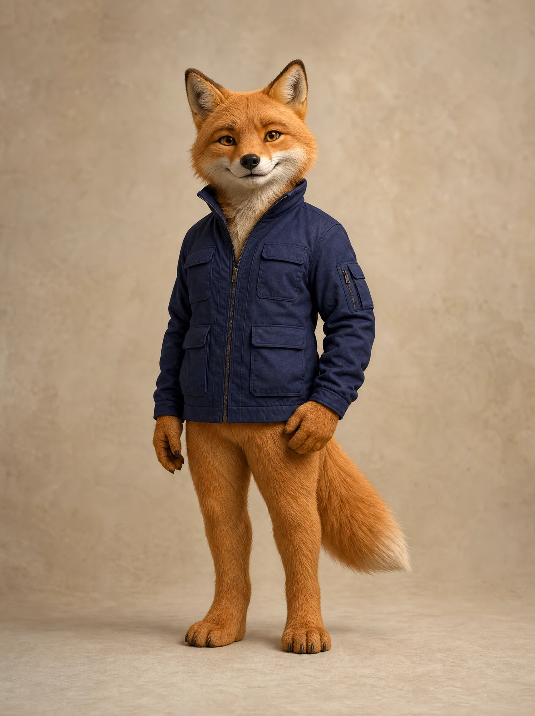 Original fictional adult Amber Fox mascot identity reference