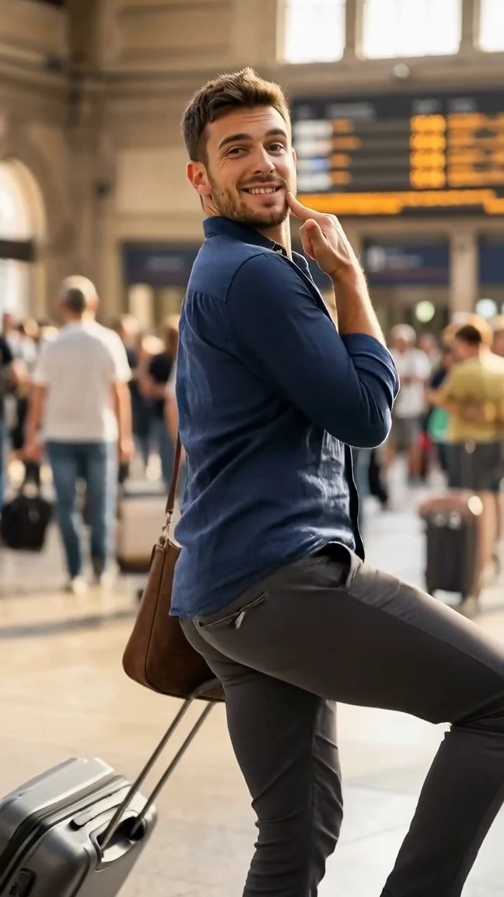 Luca performing the selected dance turn.